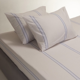 Κατωσέντονο Andrew Με Λάστιχο (Σετ 3τμχ) Blue Melinen King Size 180x232cm 100% Βαμβάκι