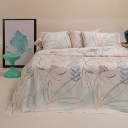 Σεντόνια Lullaby Με Λάστιχο (Σετ 4τμχ) Pastel Melinen Διπλό 150x232cm 100% Βαμβάκι