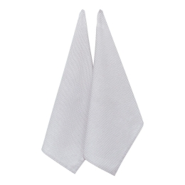 Πετσέτες Κουζίνας Doris (Σετ 2τμχ) Grey Melinen 45x65cm 100% Βαμβάκι