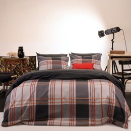 Σεντόνια Henry (Σετ 4τμχ) Grey Melinen Υπέρδιπλο 235x270cm 100% Βαμβάκι