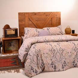 Σεντόνια Φανελένια Masami (Σετ 4τμχ) Beige Melinen Διπλό 205x260cm 100% Βαμβακερή Φανέλα