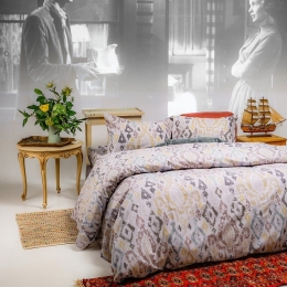 Παπλωματοθήκη Φανελένια Masami Grey Melinen Υπέρδιπλο 225x245cm 100% Βαμβακερή Φανέλα