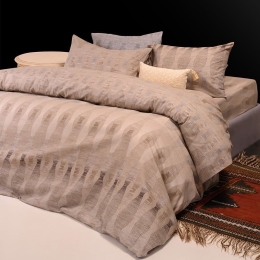 Παπλωματοθήκη Φανελένια Mei Mocca Melinen Υπέρδιπλο 225x245cm 100% Βαμβακερή Φανέλα