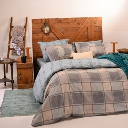 Σεντόνια Tara Με Λάστιχο (Σετ 4τμχ) Aqua Melinen Διπλό 150x232cm Βαμβάκι-Πολυέστερ