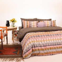 Σεντόνια Anya Με Λάστιχο (Σετ 4τμχ) Bordo Melinen King Size 180x232cm Βαμβάκι-Πολυέστερ