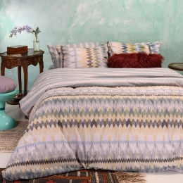 Παπλωματοθήκη Anya Aqua Melinen Υπέρδιπλο 225x245cm Βαμβάκι-Πολυέστερ