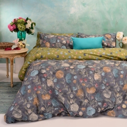 Παπλωματοθήκη Misha Grey Melinen Υπέρδιπλο 225x245cm Βαμβάκι-Πολυέστερ