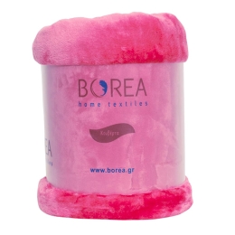 Borea Κουβέρτα Μονόχρωμη K-4 Μονή 150 x 220 cm Φουξ