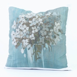 Borea Μαξιλάρι Διακοσμητικό Printed Σχέδιο 81 45 x 45 cm Λευκό