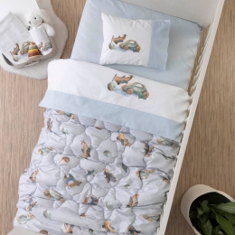 Borea Πάπλωμα Κούνιας Toys 110 x 140 cm Σιέλ