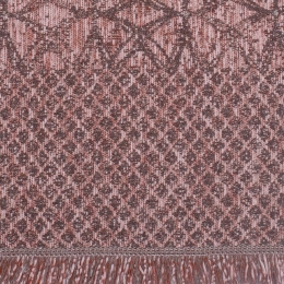 Borea Ριχτάρι Σενίλ Πολυθρόνας Elin 180 x 180 cm Ροζέ