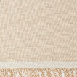 Borea Ριχτάρι Βαμβακερό Πολυθρόνας Basic 180 x 150 cm Μπεζ