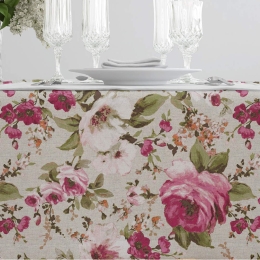 Borea Τραπεζομάντηλο Ashley Μπορντώ 140 x 260 cm Μπορντώ