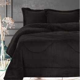Borea Κουβερτοπάπλωμα Cozy Υπέρδιπλο 220 x 240 cm Μαύρο