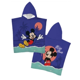 Borea Παιδικό Πόντσο Microfiber Mickey 55 x 110 cm Μπλε