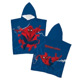 Borea Παιδικό Πόντσο Microfiber Spiderman 55 x 110 cm Μπλε