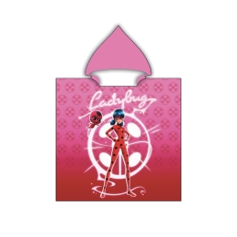 Borea Παιδικό Πόντσο Microfiber Ladybug 55 x 110 cm Κόκκινο