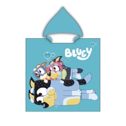 Borea Παιδικό Πόντσο Microfiber Bluey 55 x 110 cm Τυρκουάζ