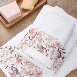 Borea Πετσέτες Σετ 3ΤΜΧ Marjorie 70 x 140 / 50 x 90 / 30 x 50 cm Λευκό