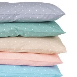 Borea Σεντόνι Mix & Match Πουά Διπλό 220 x 240 cm Μπεζ