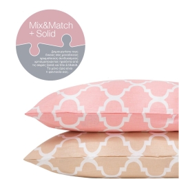 Borea Σεντόνι Mix & Match Moroccan Μονό 160 x 240 cm Ροζέ