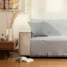Borea Ριχτάρι Βαμβακερό Τετραθέσιο Aztek 180 x 350 cm Μπεζ