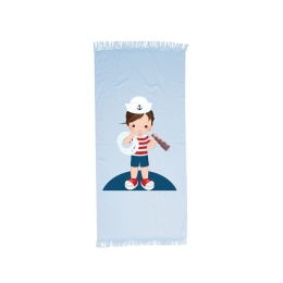 Borea Πετσέτα Παρεό Sailor 70 x 140 cm Σιέλ