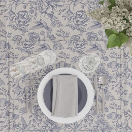 Borea Τραπεζομάντηλο Antoinette 140 x 140 cm Μπλε