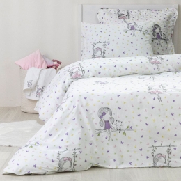 Borea Παπλωματοθήκη Swing Moνή 160 x 240 cm Λευκό