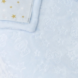 Borea Κουβέρτα Κούνιας Teddy Bear 110 x 140 cm Γαλάζιο