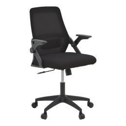Καρέκλα γραφείου Reji pakoworld mesh ύφασμα μαύρο 58x60x89-99εκ