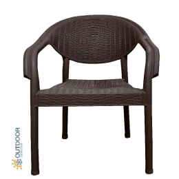 Bonsai Home Πολυθρόνα Premium Plus PP 58x56x84εκ Καφέ