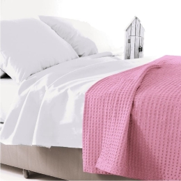 Ariete Casa Κουβέρτα Πικέ King Size 240x250 - Ροζ