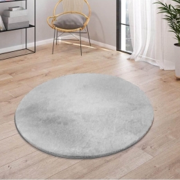 Paco Home Χαλί Ροτόντα Soft Μπουκλέ Φ 160 - Luxus Γκρι