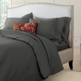 Ariete Casa Σετ Παπλωματοθήκη Βαμβακερή Περκάλι 250 TC King Size 240×260 - Homeport Ανθρακί