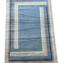 Bonsai Home Χαλί Ακρυλικό με Κρόσσια 110x170 - Louvro Γαλάζιο