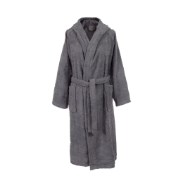 Ariete Casa Μπουρνούζι Βαμβακερό 500gsm με Κουκούλα - Cozy Γκρι