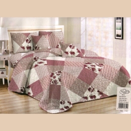 Bonsai Home Σετ Κουβερλί Εμπριμέ 3 Τμχ Υπέρδιπλο 220x240 - New World Σάπιο Μήλο