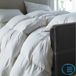 Bonsai Home Πάπλωμα Υπέρδιπλο 220x240 Microstripe 320gsm Λευκό