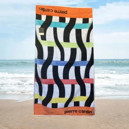 Pierre Cardin Πετσέτα Θαλάσσης Βαμβακερή 620gsm 90x170 - Πολύχρωμο Μοτίβο Σχ. Β