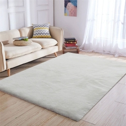 Bonsai Home Χαλί Γούνινο 160x230 - Rabbit Fur Λευκό Ιβουάρ