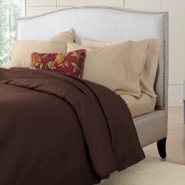 Ariete Casa Σετ Παπλωματοθήκη Βαμβακερή Περκάλι 250 TC King Size 240×260 - Homeport  Καφέ / Εκρού