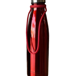 DreamHouse Θερμός Μπουκάλι 500ml Ανοξείδωτο Ατσάλι με Χερούλι Κόκκινο