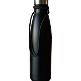 DreamHouse Θερμός Μπουκάλι 500ml Ανοξείδωτο Ατσάλι με Χερούλι Μαύρο