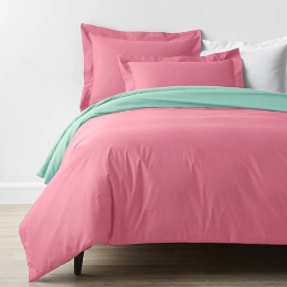 Isadore Lorraine Σετ Παπλωματοθήκη Βαμβακοσατέν King Size 240x270 Βεραμάν / Ροζ