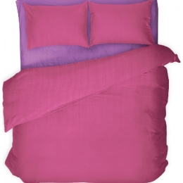 Isadore Lorraine Σετ Σεντόνια Βαμβακοσατέν  King Size 240x270 Φουξ / Μωβ