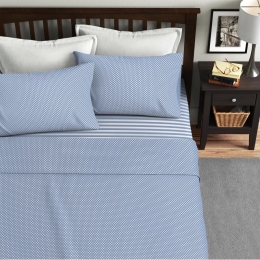 Ariete Casa Σετ Παπλωματοθήκη Μονή 160×240 - Ριγέ/Πουά Σιέλ