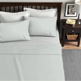 Ariete Casa Σετ Παπλωματοθήκη Μονή 160×240 - Ριγέ/Πουά Γκρι