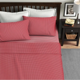 Ariete Casa Σετ Παπλωματοθήκη Μονή 160×240 - Ριγέ/Πουά Κοραλί