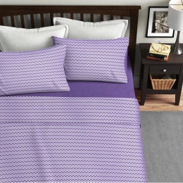 Ariete Casa Σετ Παπλωματοθήκη Μονή 160×240 - Zig Zag Λιλά